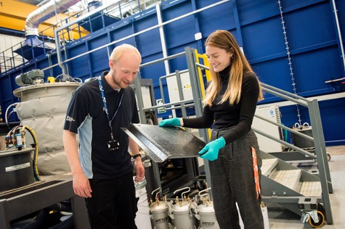 Research students from Industrial Doctoral Centre in composites manufacturing